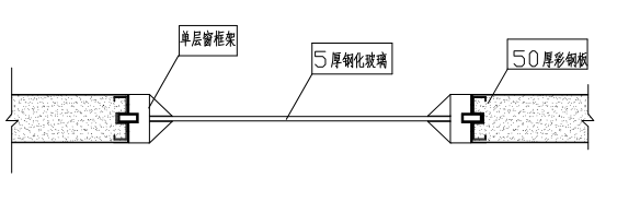 双层窗节点示意图