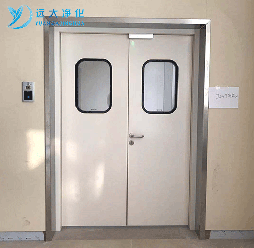 Steel purification double door